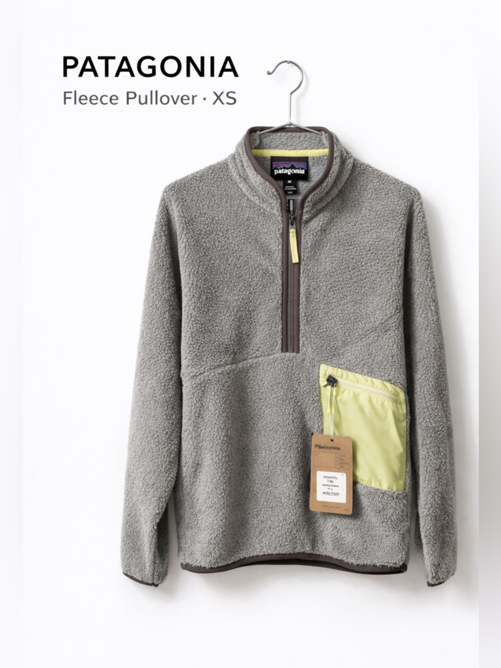 Patagonia Snap-T Fleece Pullover XS Gray Lightweight Cozy Hiking Jacket NWT